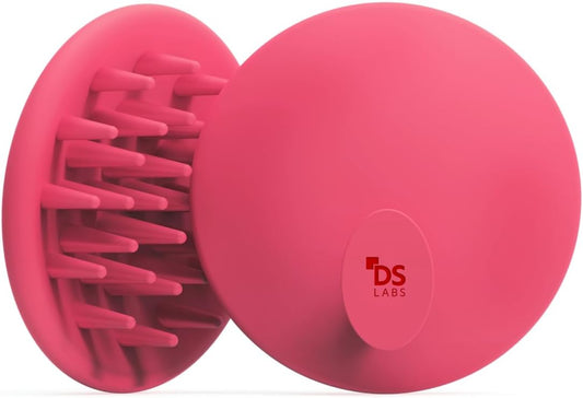 DS Labs Revitalizing Scalp Brush - Silicone Shampoo Massager for a Cleaner, Fresher, Feeling Scalp, Lifts Build Up & Boosts Lather, Ergonomic, Water Resistant, for All Hair Types