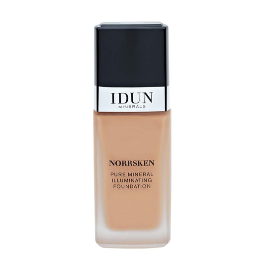 Liquid Norrsken Foundation - Silky Smooth Coverage - Luminous, Dewy Finish for Dry and Dull Skin - Water Resistant and Vegan Makeup - 214 Ylva - Neutral Dark - 1.01 oz