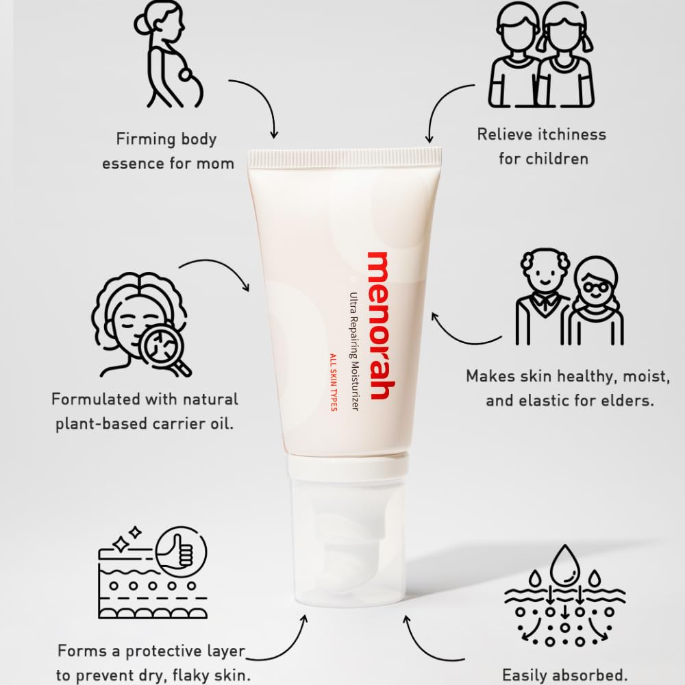 menorah skincare - Ultra Repairing Moisturizer Set, Lightweight, Wrinkle Cream, Skincare Set, Face Moisturizer Kits