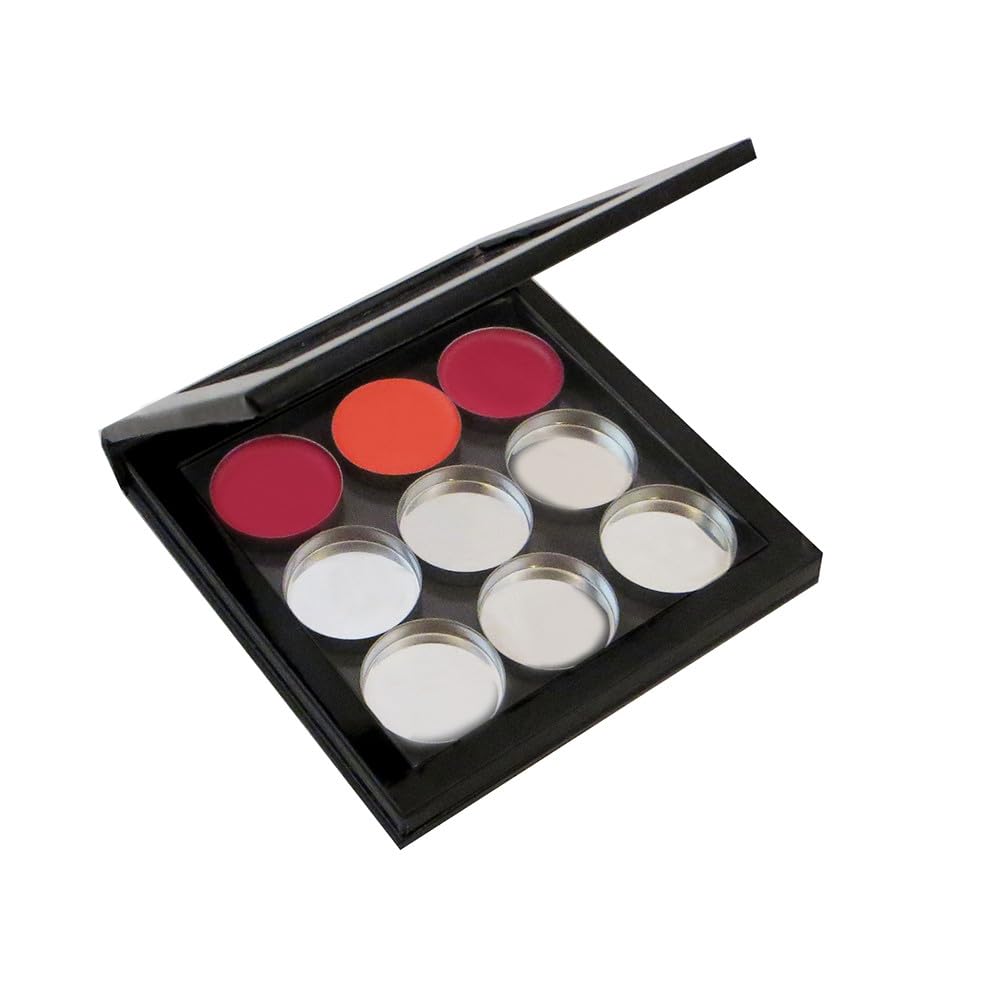 Silver Empty Round Metal Pans 60 Pack for Eyeshadow Palette Magnetic Makeup Palette (26mm)