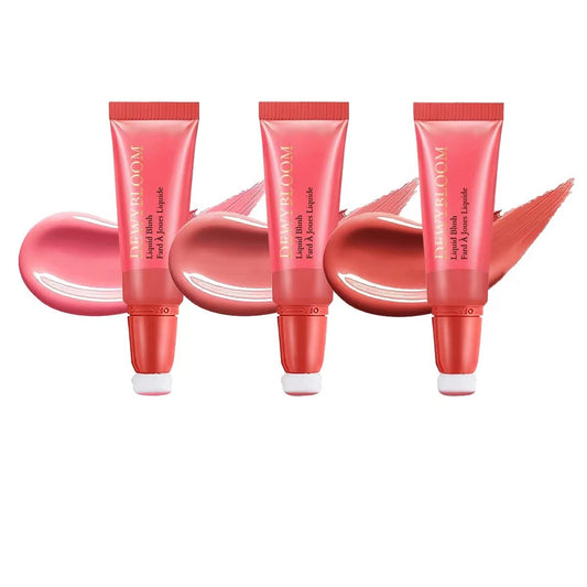 3 Color Blush Beauty Wand, Soft Matte Lightweight With Cushion Applicator Creamy Natural Shimmer Blendable Face Blush. (103# Rosa-Cool Pink+104# Cheery-Dark Rose+105# Ardour -Terracotta)