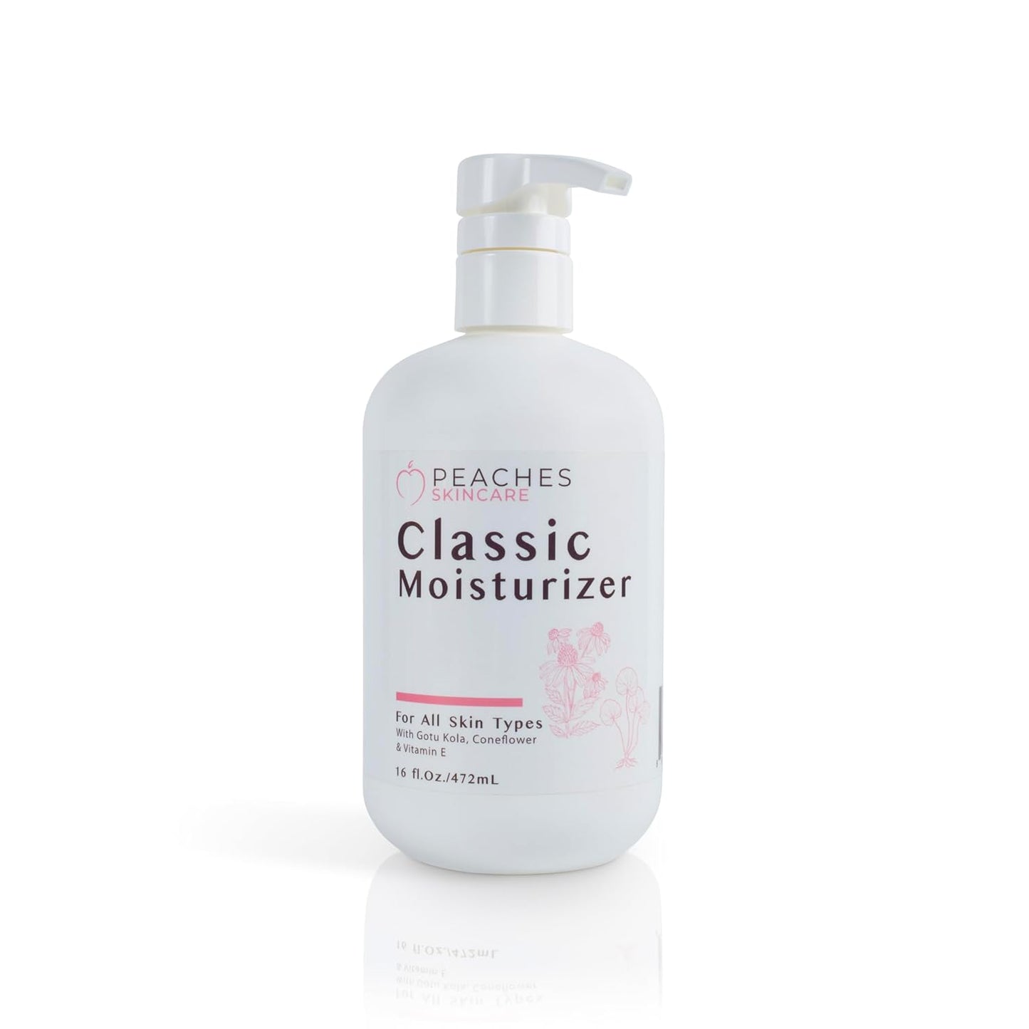 Hydrating Vegan Moisturizer with Vitamin E, Gotu Kola, and Pineapple – Age-Defying Face Cream for All Skin Types – Classic Moisturizer (16 oz)