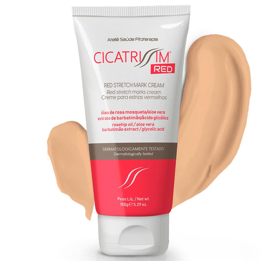 Cicatrissim Red For Removal of Red and Purple Stretch Marks - Innovative Formula With Pure and Powerful Natural Ingredients From Brazilian Flora - For All Skin Types.