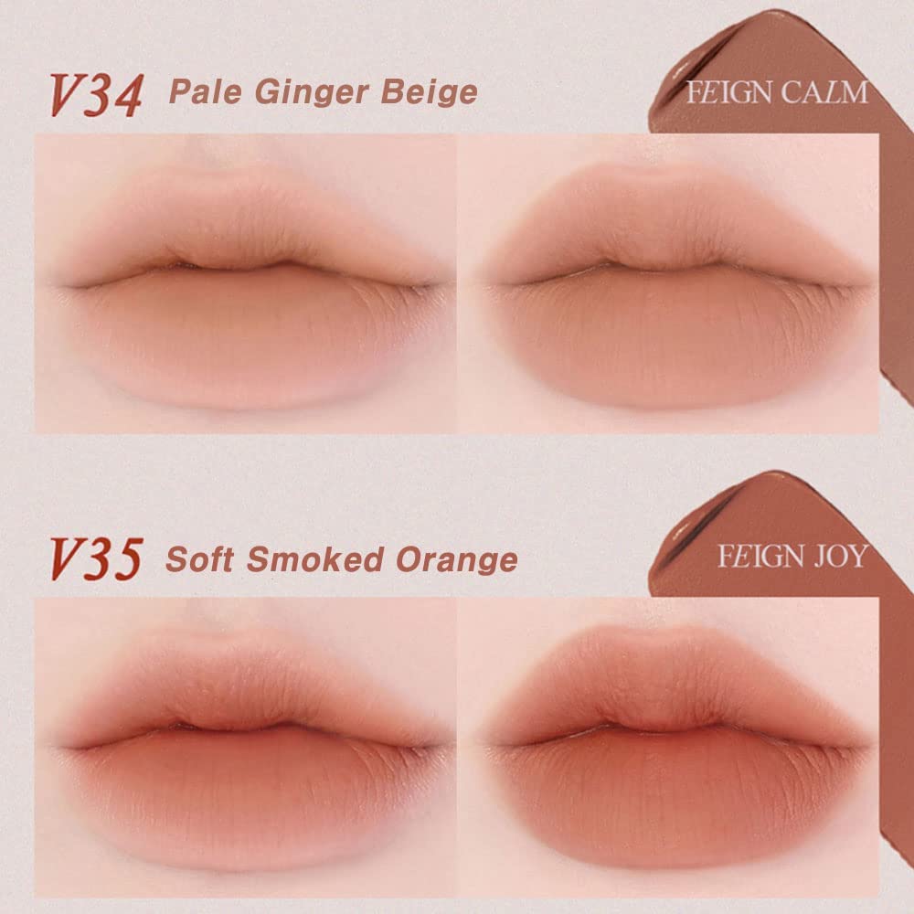 BBIA Last Velvet Tint - Soft & Creamy Matte Finish Lip Stain, Blur Effect with Velvety Texture, Long-Lasting, High Pigment, Lightweight, Non-Drying, Vegan, Korean Lip Makeup (V35 FEIGN JOY)