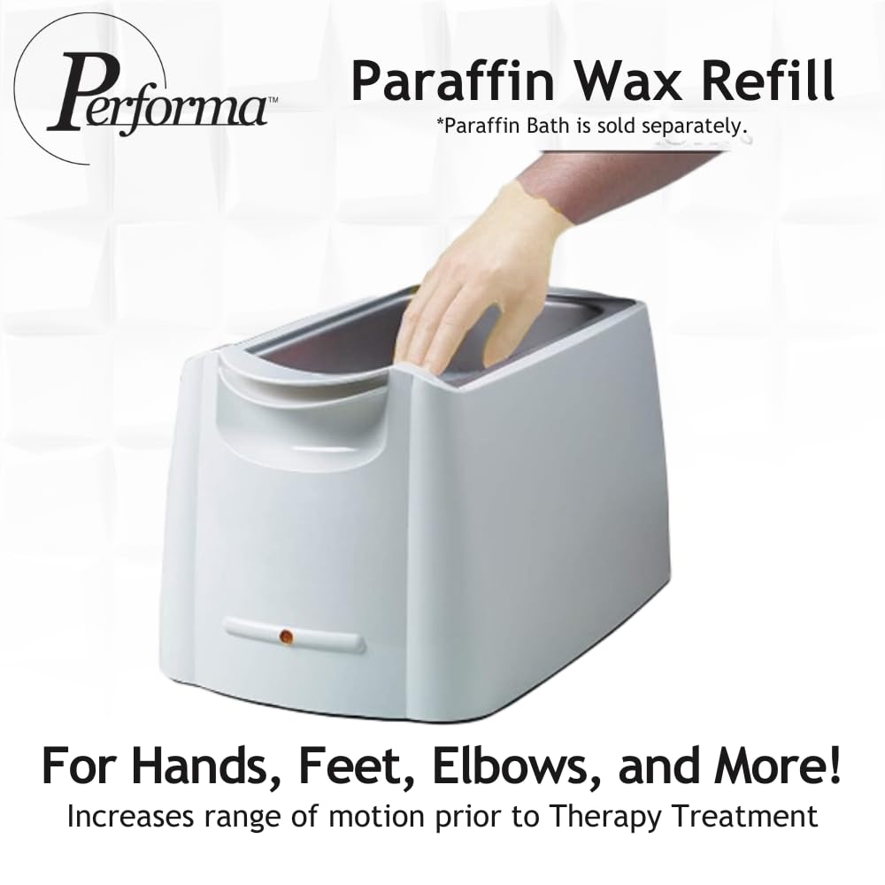 Performa Paraffin Wax Refill, 1 Pound Citrus Scented Blocks, Case of 6, Paraffin Bath Wax, Medical Grade Parraffin Wax for Paraffin Bath, Wax Refill for Wax Bath, Good for Hands & Feet