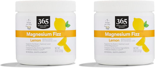365 by Whole Foods Market, Magnesium Fizz Lemon, 8 Ounce (Pack of 2)