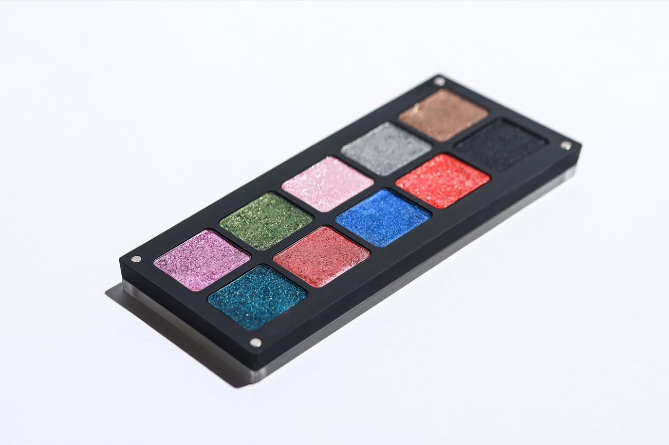 Chromatic Eye Shadow Palette 10 Shades | Multichromatic Finish | High Pigmentation and Long Lasting | Creamy Formula with Hyaluronic Acid | Magnetic Case (Chromatic 3)