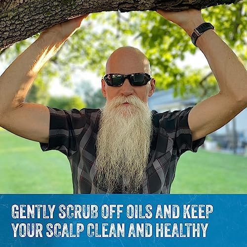 Mountaineer Brand Bald Head Care For Men | Exfoliate Head/Face Scrub | All Natural Exfoliating Scalp | Daily Grooming Head and Face Care Wash for Sensitive Skin | Refreshing Natural Scent 4oz