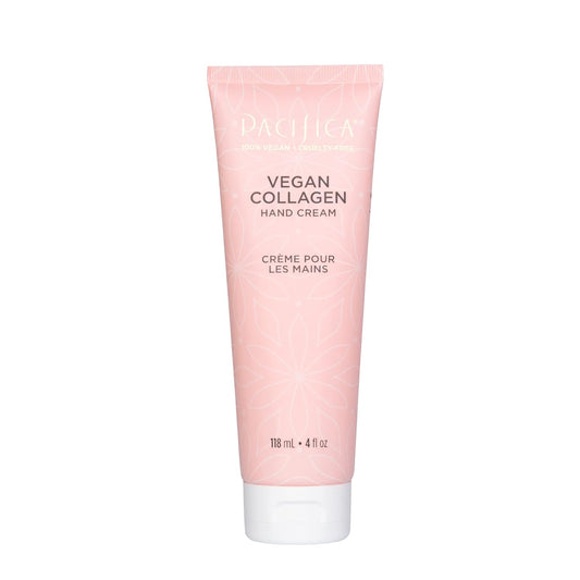 Pacifica Beauty, Vegan Collagen Hand Cream for Dry Cracked Hands, Hand Lotion, Body Moisturizer, Shea Butter, Cocoa Butter, Light Weight, Non-Greasy, Hydrating, Moisturizing, Vegan