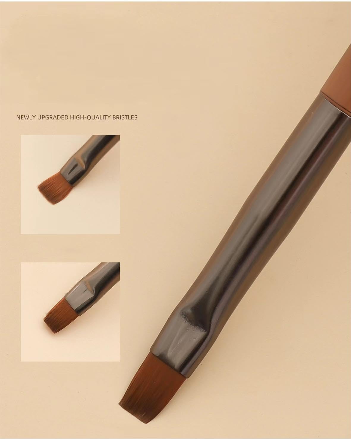 Nail Art Brushes Set, 9pcs Nail Design Painting Brushes, Professional Nail Art Design Brushes, Nail Fine Liner Brushes,Brown