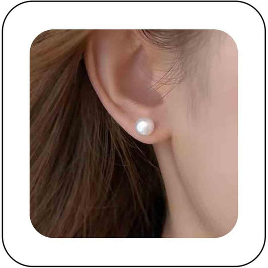 Boho Pearl Studs Earrings Tiny Pearl Earrings Minimalist Earrings Pearl Simple Studs Jewelry for Women Bridesmaid Gifts