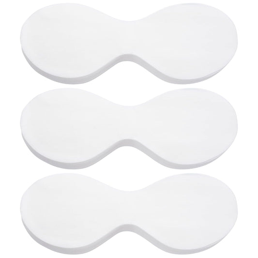 300 Sheets Disposable Eye Mask Paper, Non Woven Eye Care Patches Paper Eye Covers, Cotton Spa Eye Pads for Facials, DIY Clear Eye Mask Paper Beauty Sheets for Makeup…