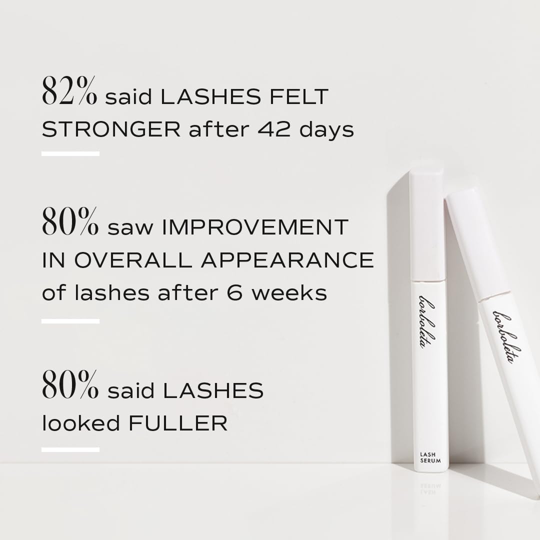 Borboleta Lash Serum - Eyelash Serum for Longer, Thicker, and Fuller Looking Eyelashes, Eyelash Serum - (Full Size, 3 Month Supply)