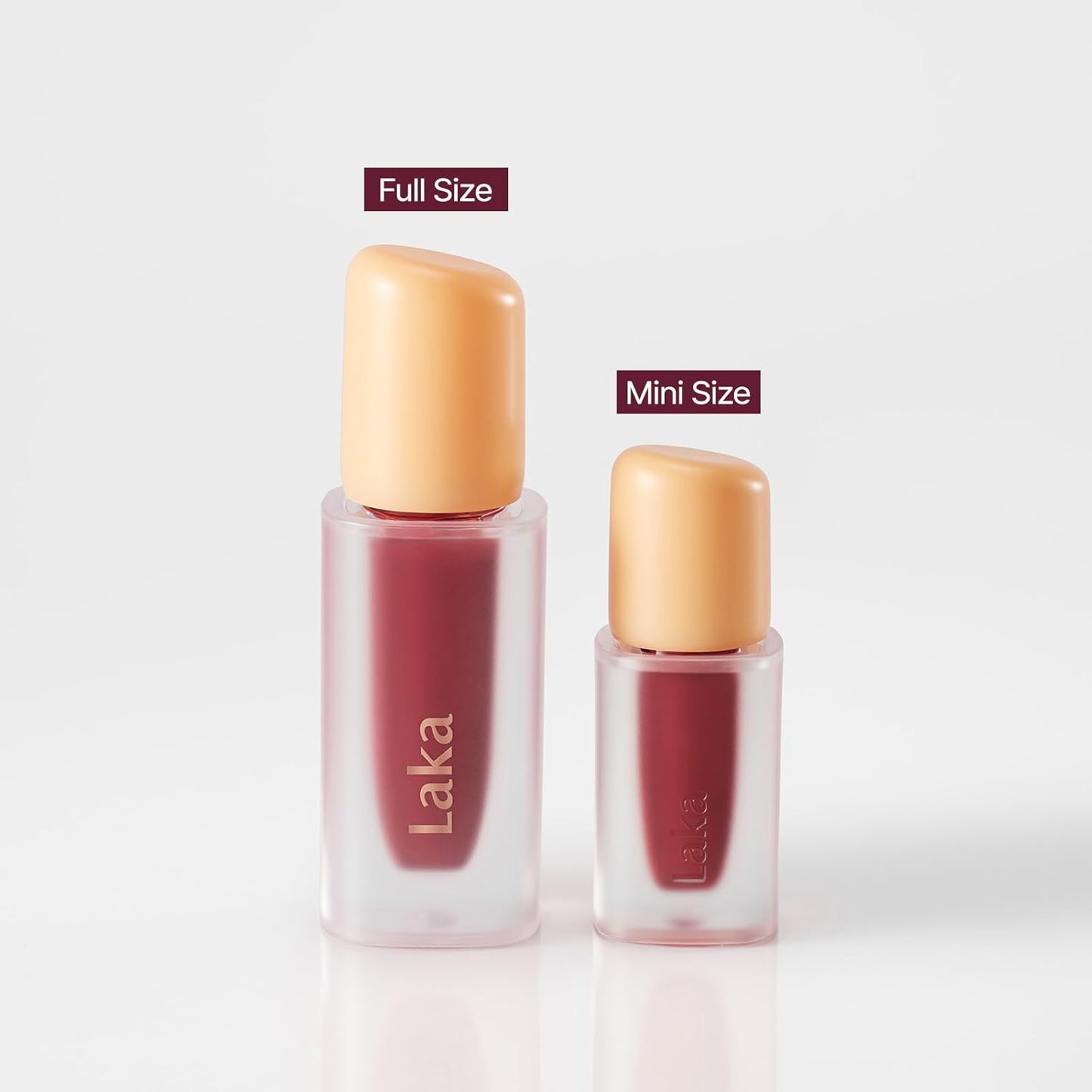 Laka Fruity Glam Lip Tint Mini, Glowing Lip Stain with Wide Color Spectrum, Hydrating & Lightweight Texture, Long-Lasting Bold Stain, Non-Sticky, Vegan, K-Beauty (#109 Fresh)