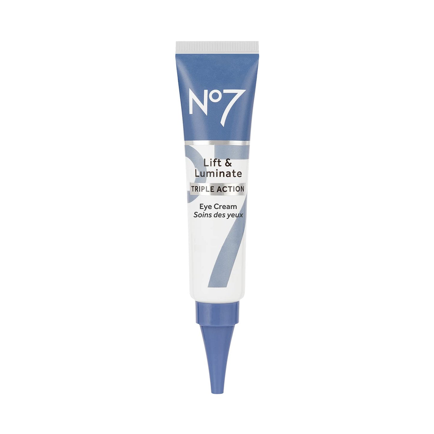 No7 Lift & Luminate Triple Action Eye Cream - Anti-Aging Under Eye Cream for Dark Circles, Puffiness & Wrinkles - Formulated with Vitamin C to Brighten and Refresh Tired Eyes (0.5 Fl Oz)