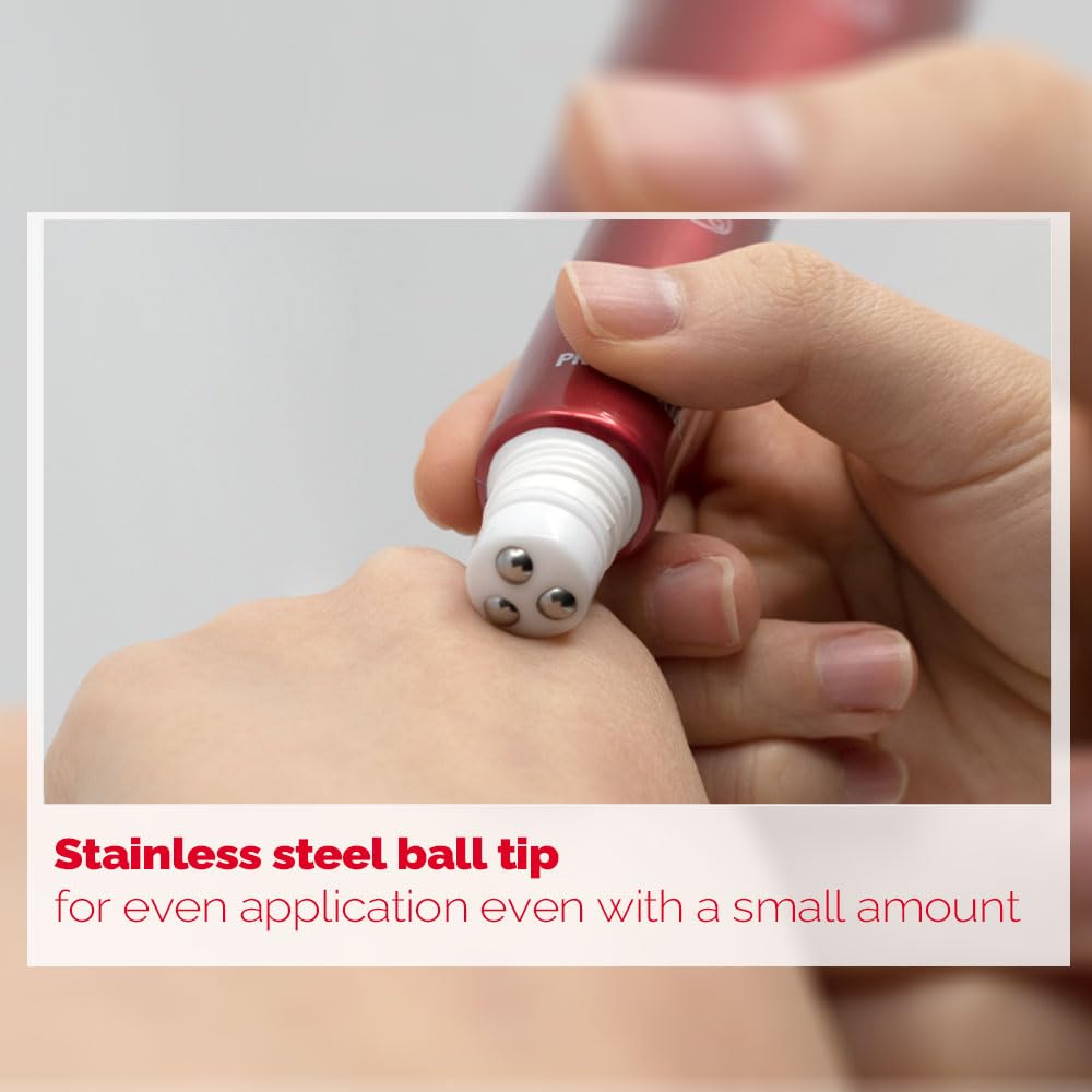 PS.PRETTYSKIN Roll On Eye Cream with Vitamin A and Stainless Steel ball Tip- Under Eye Roller Cream for Elasticity Wrinkles Puffiness Fine Lines-Korean eye cream 30ml/1.01fl.oz. (Retinol)