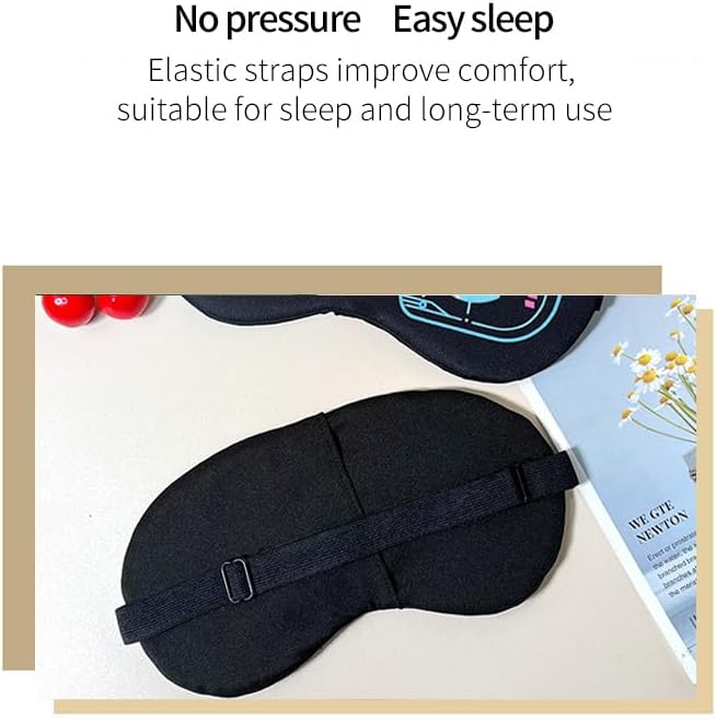 PERFECTSIGHT Sleep Eye Masks, Cute Plush Sleep Eye Cover Lightweight Adjustable Eyeshade Faux Fur Mask Cover for Women Men Sleep Travel Nap (Hotdog)