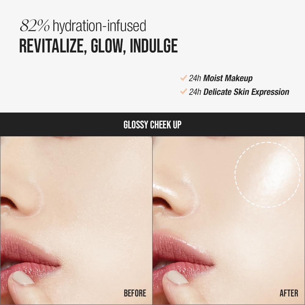 Brilliance Fit Glow Foundation - Full Coverage for Dry & Normal Skin, Radiant Finish, Long-lasting & Lightweight, Korean Makeup, 1.02 Fl Oz (W01 Vanilla, 1.02 Fl Oz)