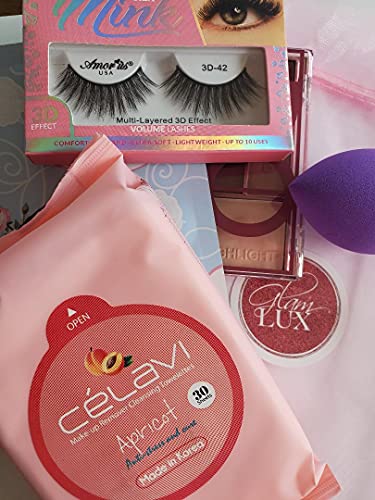 Beauty Bundle Box of 5 Full Size Cosmetic Products, Great gifts under $10, Includes a range of products eyeshadow, eyeliners, lip liners, glitter, lip gloss, bronzers, & highlighters