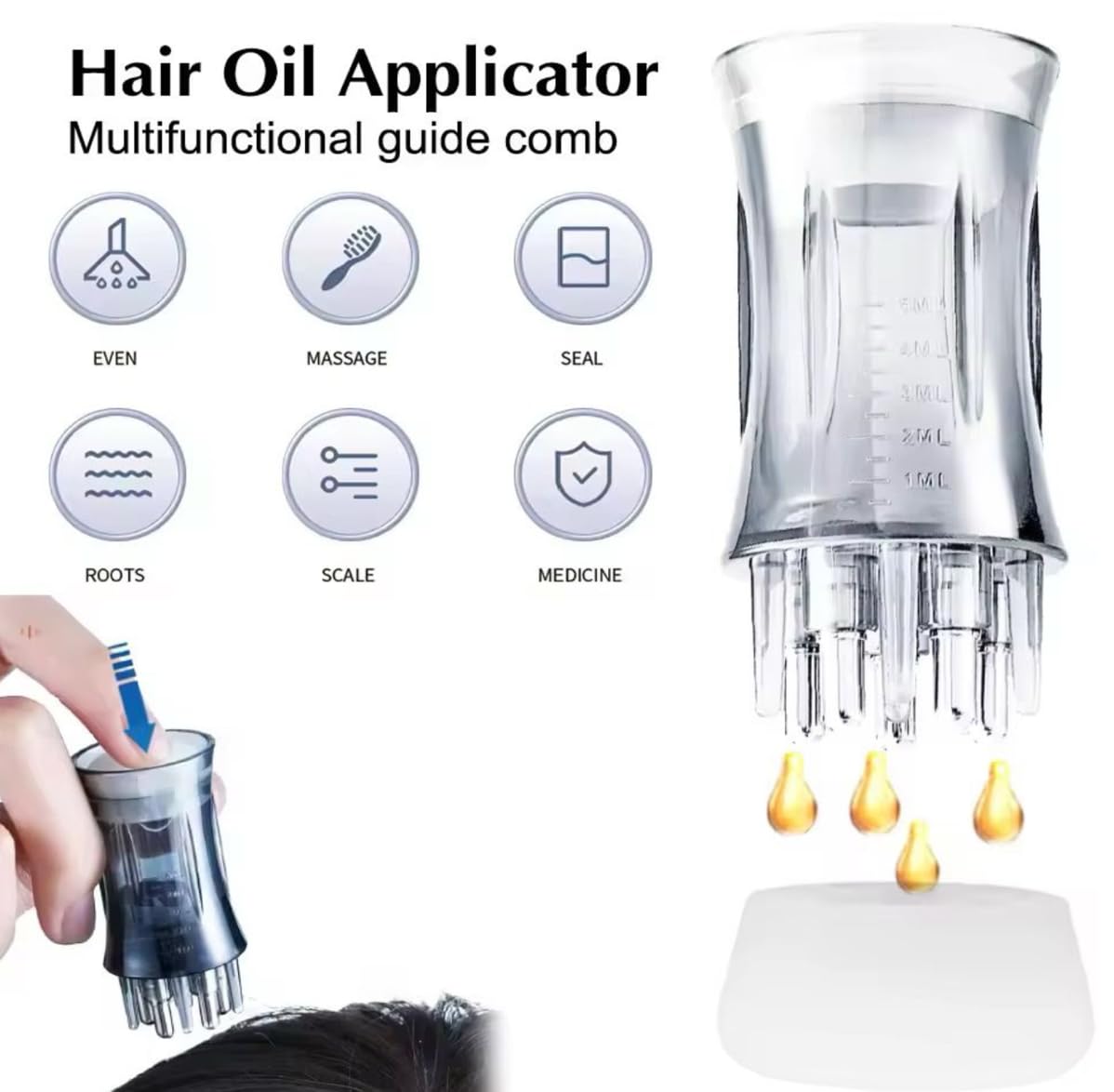 12-in-1 Hair Growth Oil – Rosemary, Amla & Castor Oil | Strengthens, Nourishes, Reduces Hair Fall | Natural Herbal Blend | Non-Greasy | Paraben & Sulfate-Free