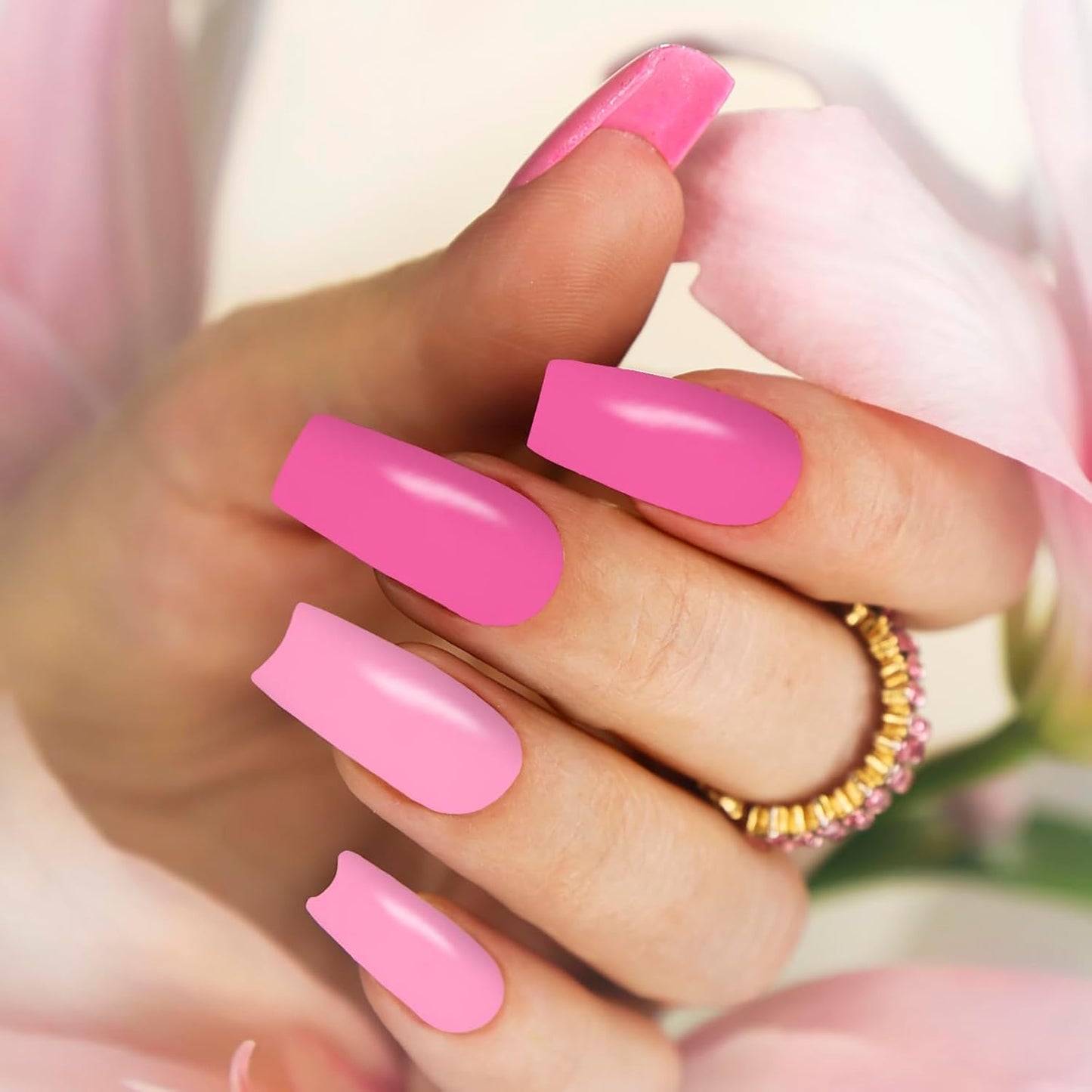 winthrop 12 Sheets Red Pink Series Solid Color Nail Wraps Full Stickers Nail Polish Strips, Valentine's Day DIY Self-Adhesive Women Nail Art Party Decor with 2 Pcs Nail Files (168 Pieces)