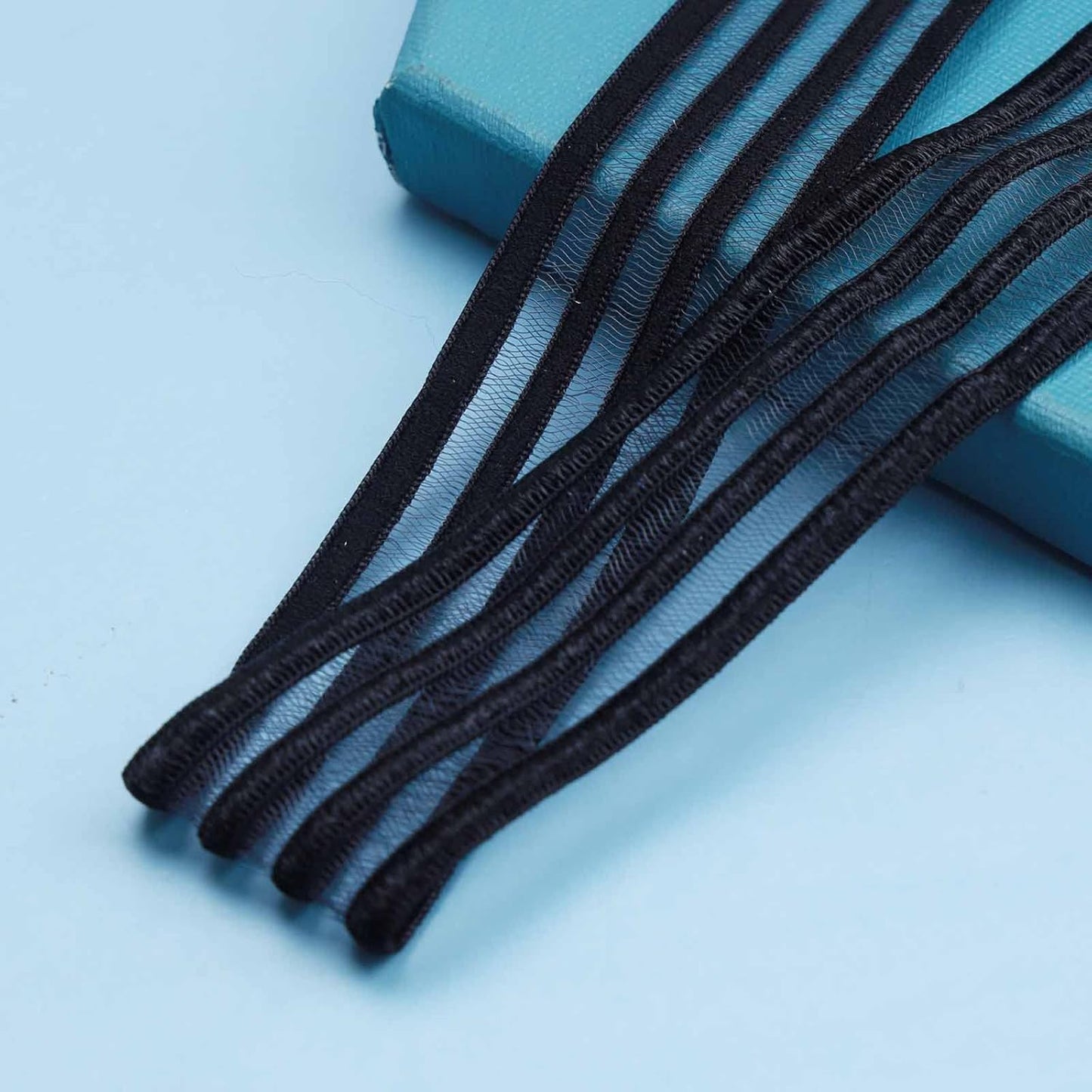 Bohemia Lace Choker Necklace Short Black Organza Necklace Gothic Wide Black Collar Necklace Punk Tattoo Choker Chain Necklace Jewelry for Women and Girls Gifts