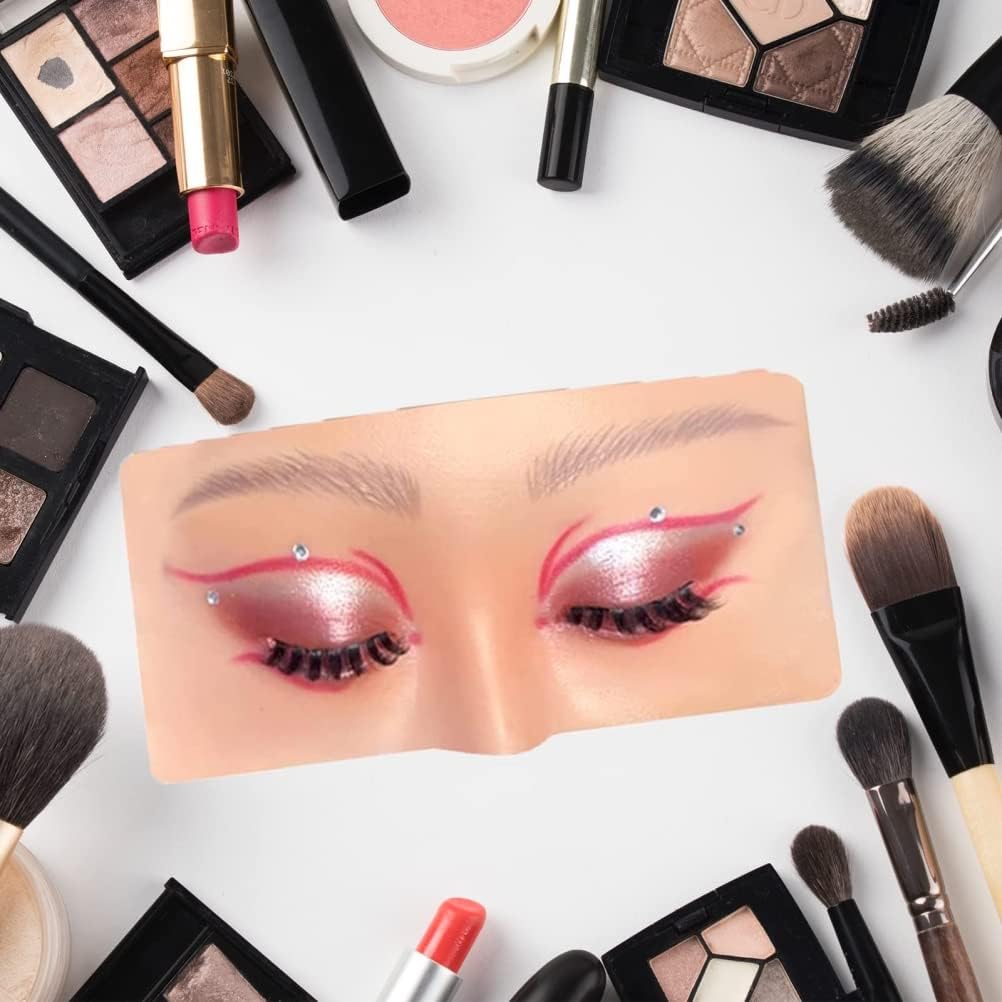 Makeup Practice Face, Makeup Practice Board, The Aid to Practicing Makeup, Silicone Makeup Mannequin Face Easy Makeup Apply and Removal for Professional Makeup Artists and