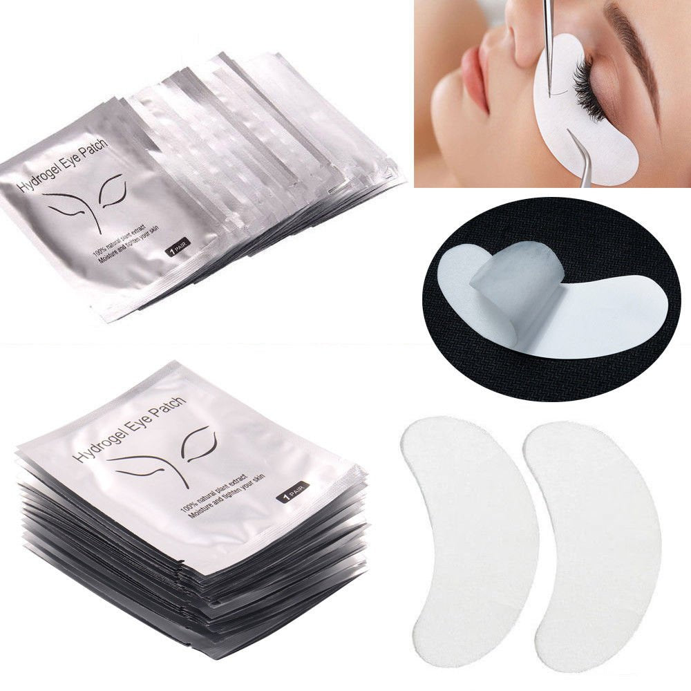 100 Pairs Under Eye Pads, Lint Free Lash Extension Under Eye Patches for Eyelash Extension,Eye Mask Beauty Tool (FOX)