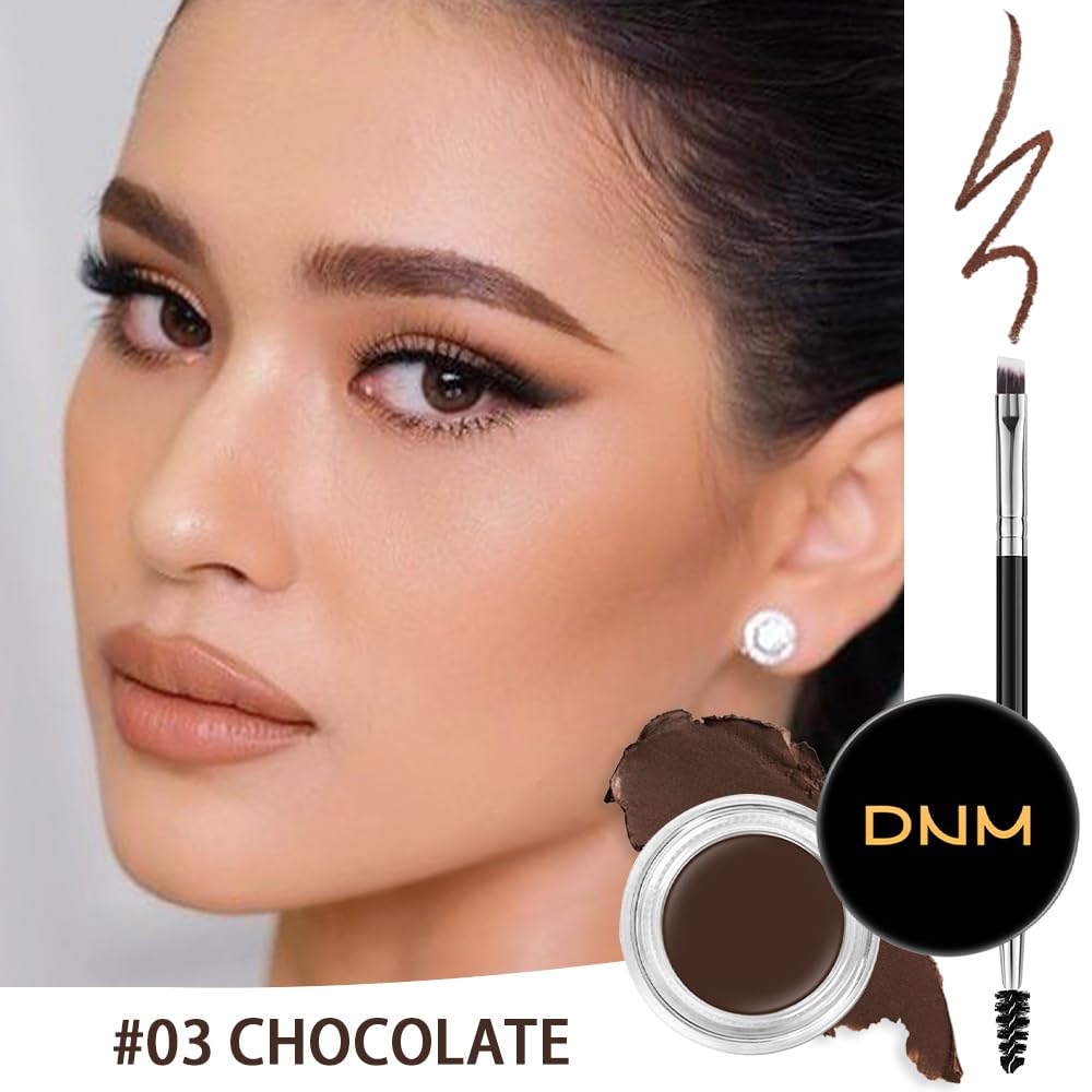 evpct Eyebrow Stencils Kit for Women Shaping, Eyebrow Shaper Makeup Kit, Eye Brow Stencil Shaper Tinting kits for Women, with Eyeliner, Eyebrows Pencil, Pomade, Brush and 10 Stencils, Kit-03 CHOCOLATE