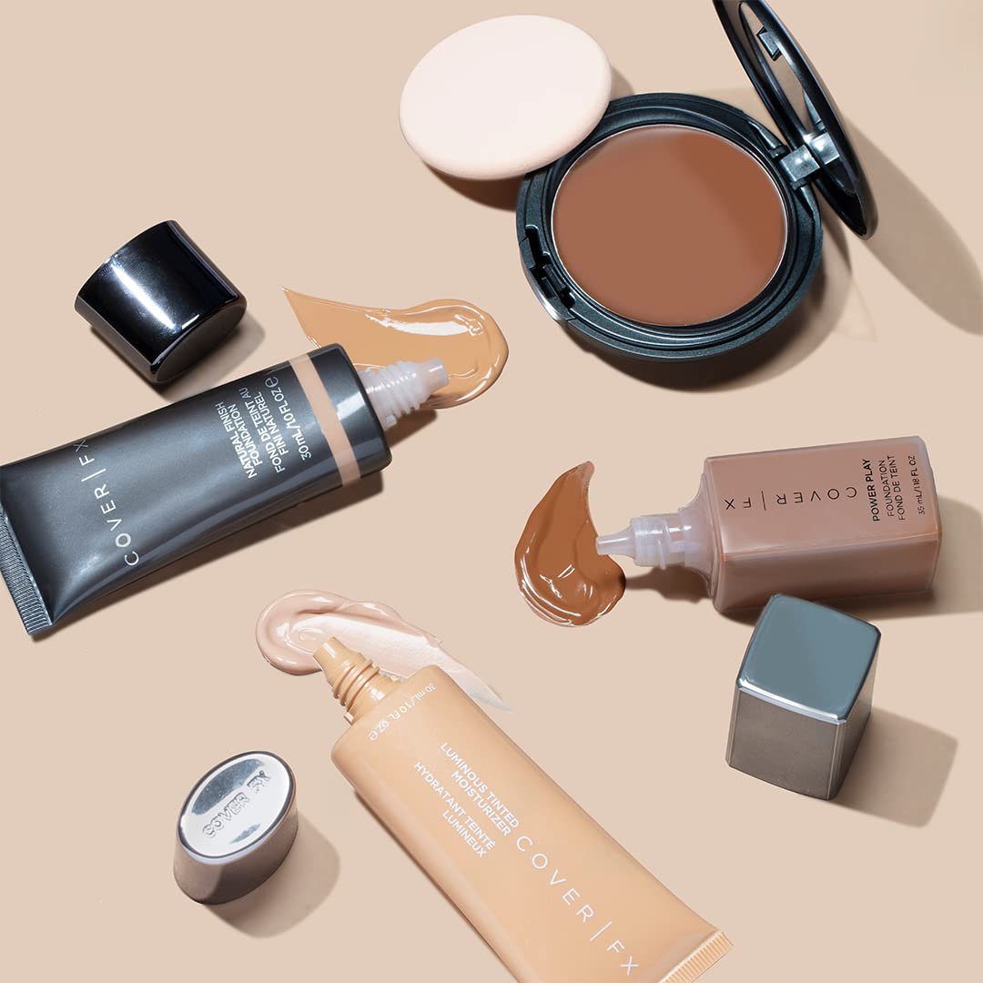 COVER FX Luminous Tinted Moisturizer - Deep - Hydrating Lightweight Glow - Light Coverage - Prebiotic and Probiotic Enriched Formula - All Skin Types - 1 Fl Oz