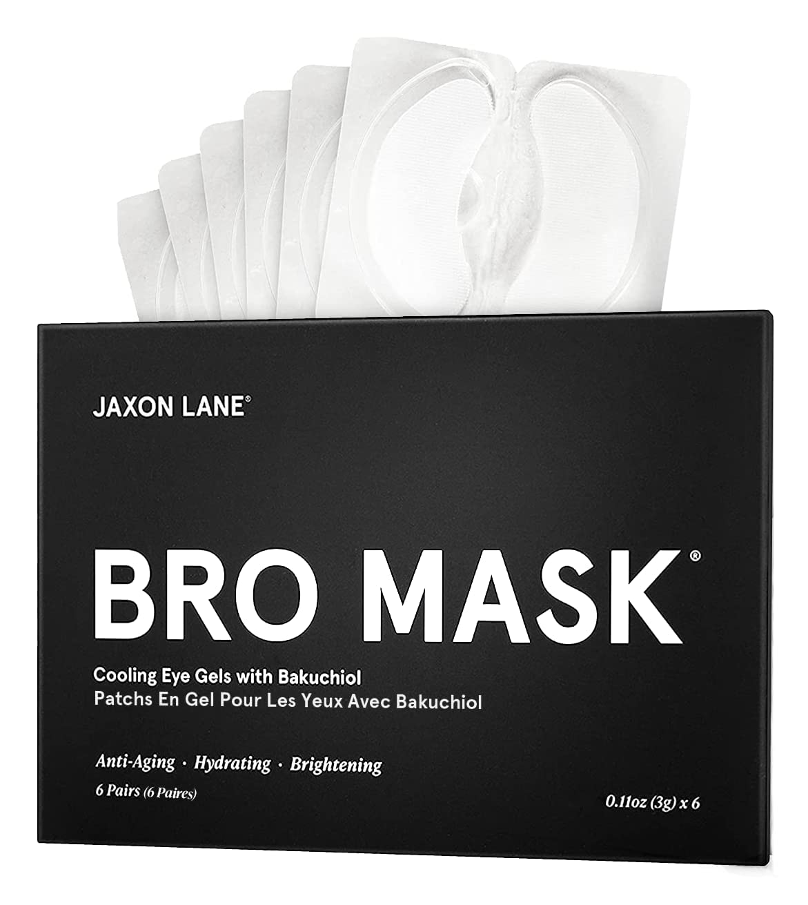 Skin Care Set: Deluxe Skincare Routine Gift Set 5pc, Mens Facial Care kit with Jaxon Lane Sunscreen, Bro Mask Sheet Mask & Eye Gels, Powder Face Wash and Moisturizer Set, Anti Aging Face Care for Men