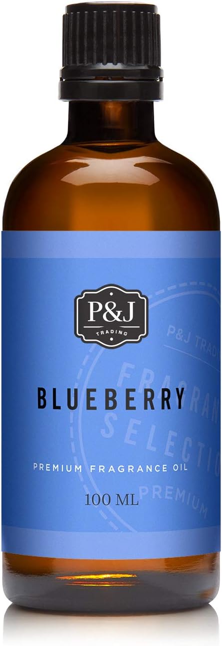 P&J Trading Fragrance Oil | Blueberry Oil 100ml - Candle Scents for Candle Making, Freshie Scents, Soap Making Supplies, Diffuser Oil Scents
