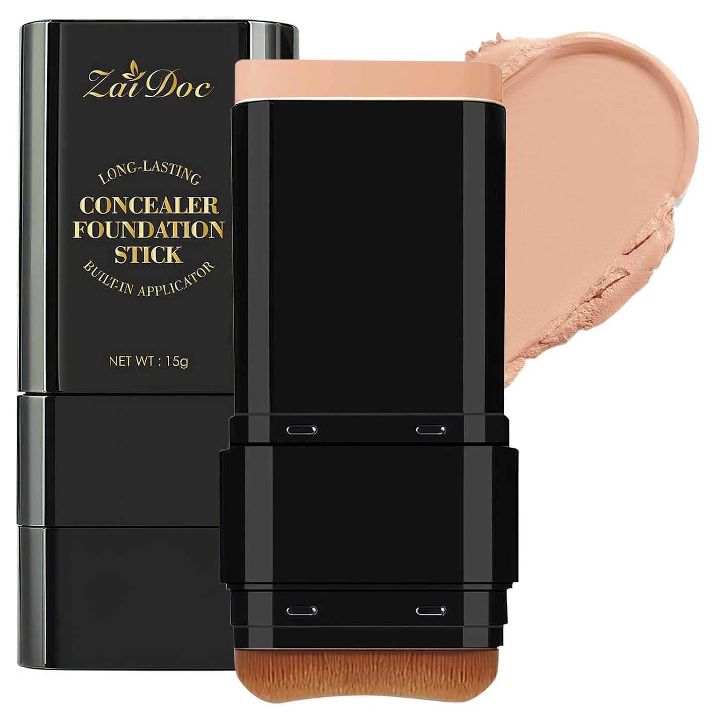 Long-Lasting Concealer Foundation Stick, Creamy Full Coverage, Hydrating Olive & Camellia Formula for Dark Circles & Blemishes, 2.09 oz (04#)