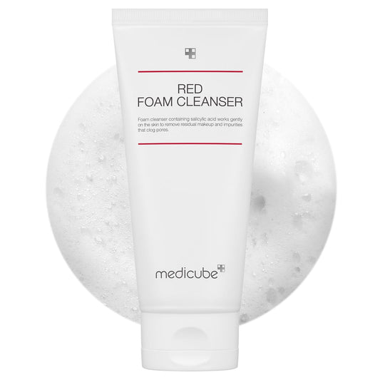 medicube Red Foam Cleanser - Deeply cleanses, remove impurities, control sebum, | Korean Skincare