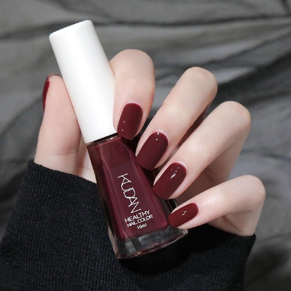 Nail Polish set - Nail Lacquer Quick Dry, Full Size, Vibrant, Colorful, Trendy, Glitter, Glossy, Metallic, Matte Nail Art Nail Shades (N21 dark purple, 52g)