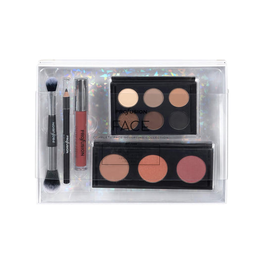 Profusion Cosmetics Complete Face Sculpting Collection for Festive Glam, Indulge in Luxury with Ultimate Makeup kit and Achieve Stunning Looks for Glamorous Holiday (Peach)