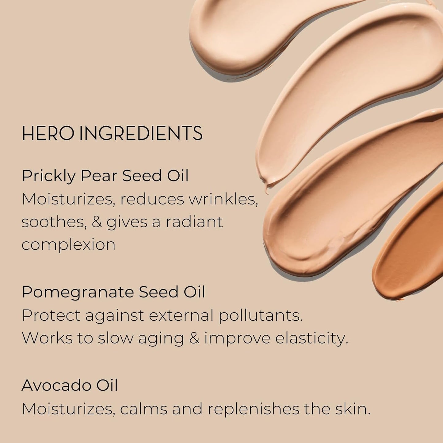 INIKA Organic BB Cream Foundation - Vegan Makeup with Hydrating Prickly Pear, Jojoba, and Pomegranate Seed Oil - Lightweight Glow for Balanced Skin Tone, Tan, 1 fl oz