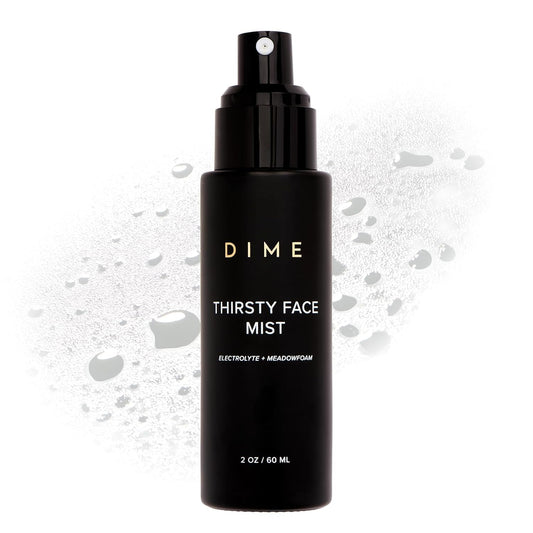 Dime Beauty Thirsty Face Mist with Electrolytes, Meadowfoam, and Sea Buckthorn, Hydrating Facial Spray, 2 oz / 60 ml
