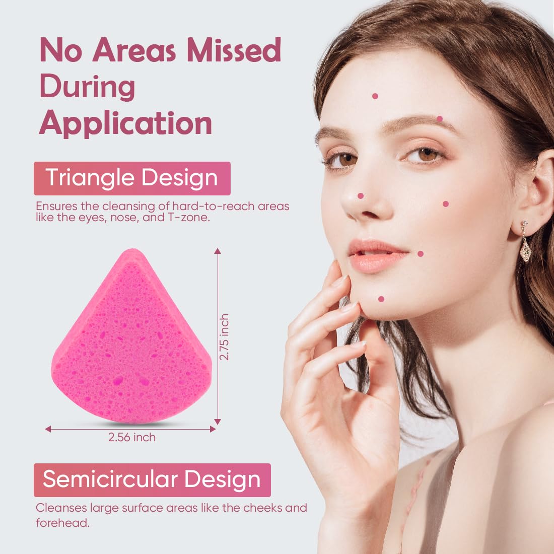 AIDEA Compressed Facial Sponges 96Count Pink, Travel Essentials Makeup Sponges, 100% Natural Cellulose Cosmetic Spa Sponges for Facial Cleansing, Exfoliating, Makeup Remover Pads