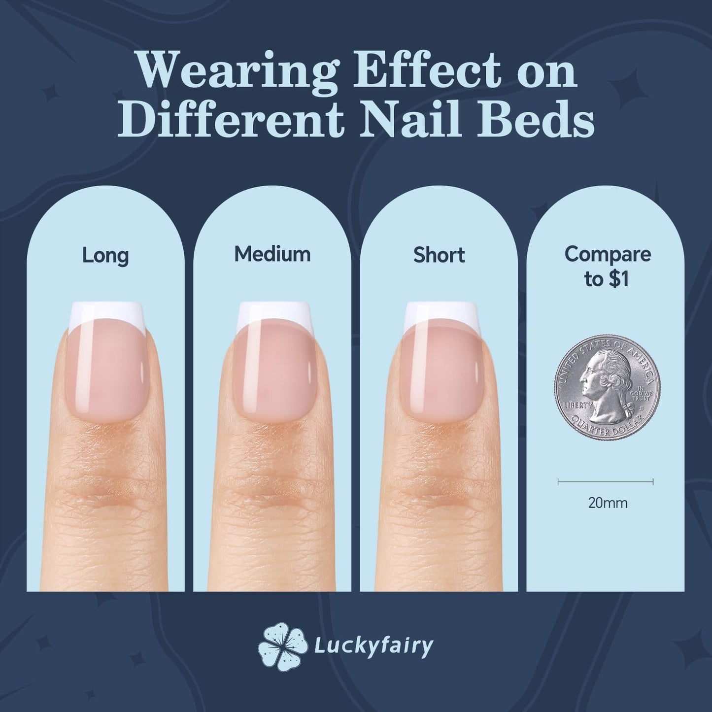 Luckyfariy Extra Short Coffin Nail Tips, 240Pcs Pre-shaped Half Matted Full Cover Ballerina Fake Nails Press on Extension, Soft Gel Clear Tips Home DIY Mani 12 Sizes