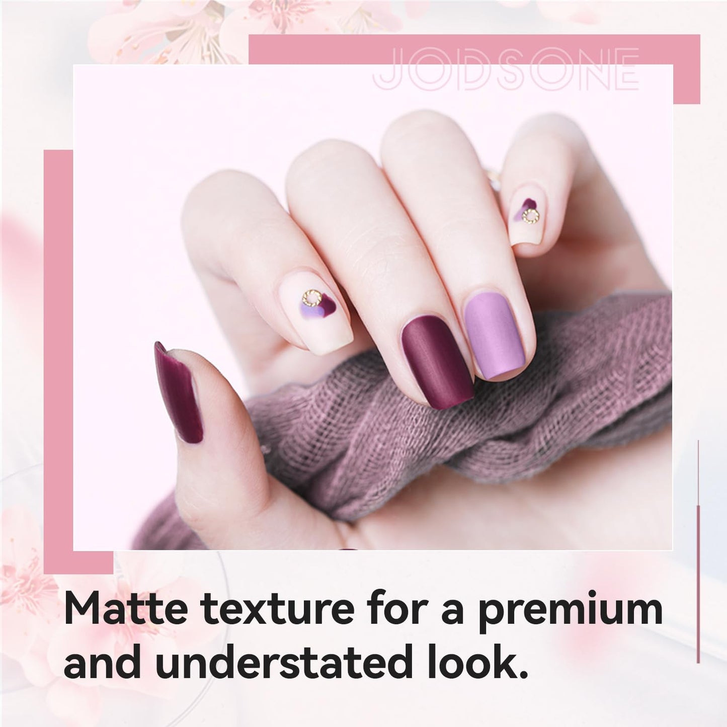 JODSONE 3 Bottles of Top Coat Matte Top Coat Base Coat Set Soak off Salon Use Home DIY Nail Gel