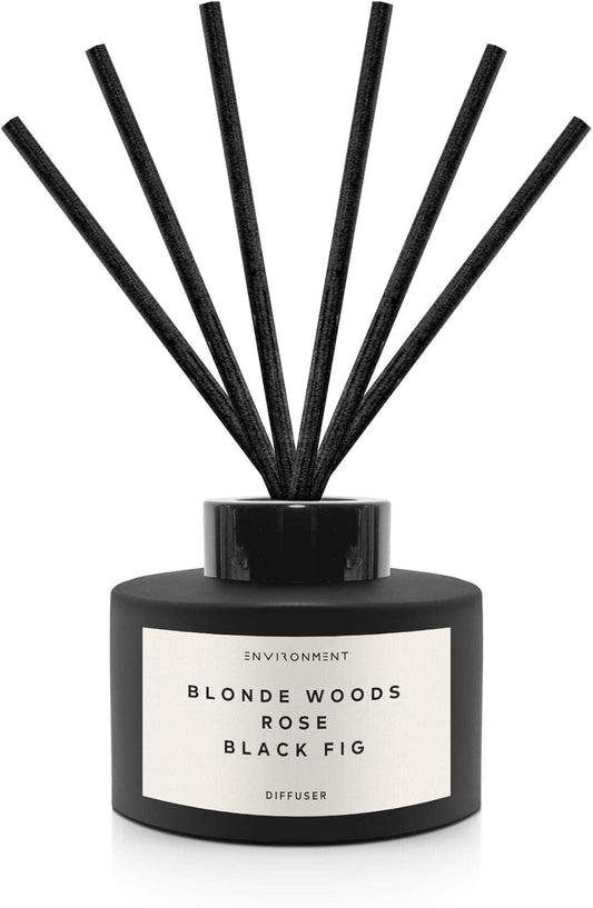 Environment Inspired by 5-Star Hotels EDT Reed Diffuser, 200ml Luxury Scented Reed Diffuser Aromatherapy (Blonde Woods | Rose | Black Fig) Reed Diffusers for Home, Diffusing Oil, Home Fragrance