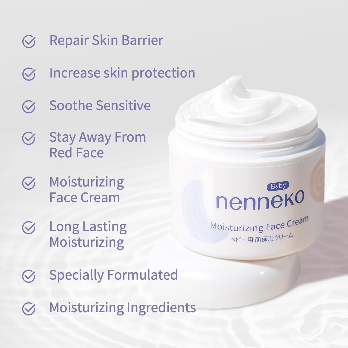 Moisturizing Face Cream, Deep Moisturizing Baby Face Cream for Dry,Eczema Prone & Sensitive Skin,Soothes Irritation & Promotes Healing,Repairs & Rehydrates Dry Skin