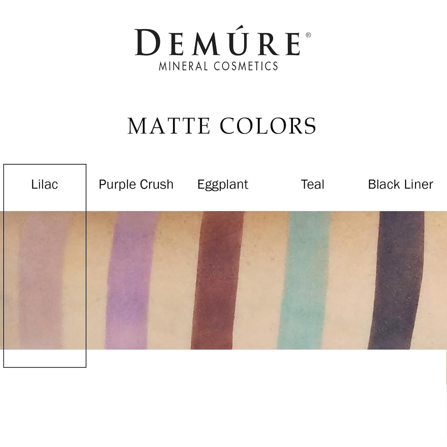 Demure Mineral Make Up (Lilac) Eye Shadow, Matte Eyeshadow, Loose Powder, Eye Makeup, Professional Makeup
