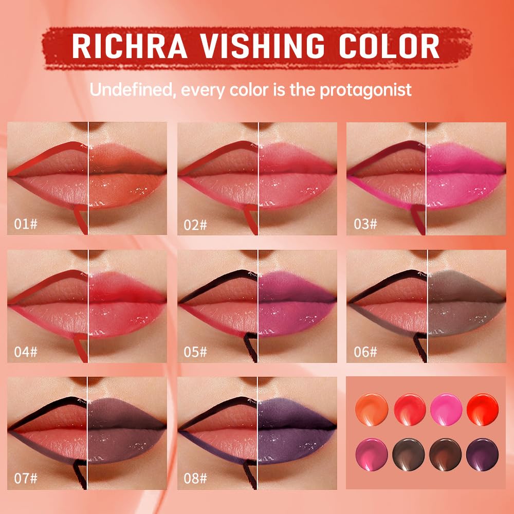 Chocolate Brown Peel Off Lip Gloss Masque,Lip Stain Peel Off Tattoo-Peel Off Lip Tint and Lip Oil 2-in-1,Long Lasting Waterproof Transfer-proof Lip Mask Lip Gloss Peel Off Lip Liner,for AllSkinType07#