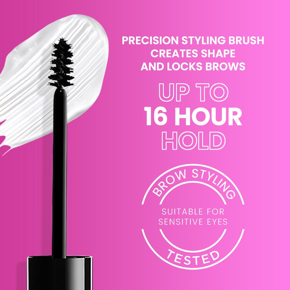 Kaely PROFESSIONAL MAKEUP Brow Glue, Clear Eyebrow Gel, Eyebrow Mascara Waterproof, gel para cejas a prueba de agua, Eye Brow Fast Sculpt, Vegan & Cruelty-Free, 1Pcs-01 Transparent