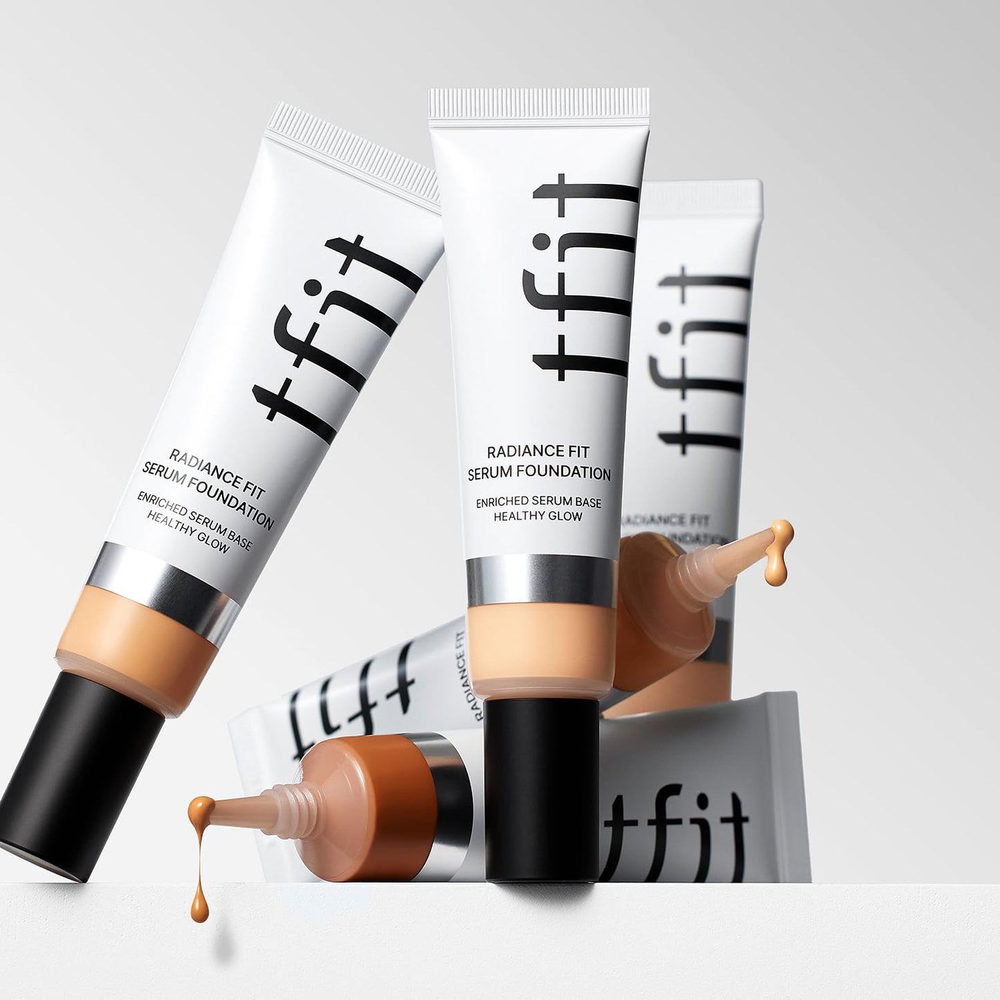 TFIT Radiance Fit Serum Foundation - Flawless Coverage, Dewy finish, Long-lasting Waterproof and sweatproof,Lightweight,Creamy Natural,1.05 Oz. (N06 Hazel, 1.05 Oz.)