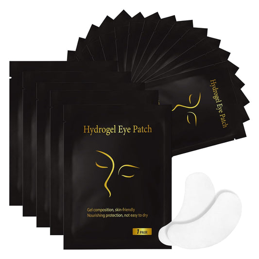 Vaincre 120 Pairs Hydrogel Eye Patches, Gel Eye Pads Lash Extensions, Under Eye Patches, Lint Free Eyelash Pads, Lash Lift Pads for Lash Extension Supplies, Beauty Eyelash Extension Tools