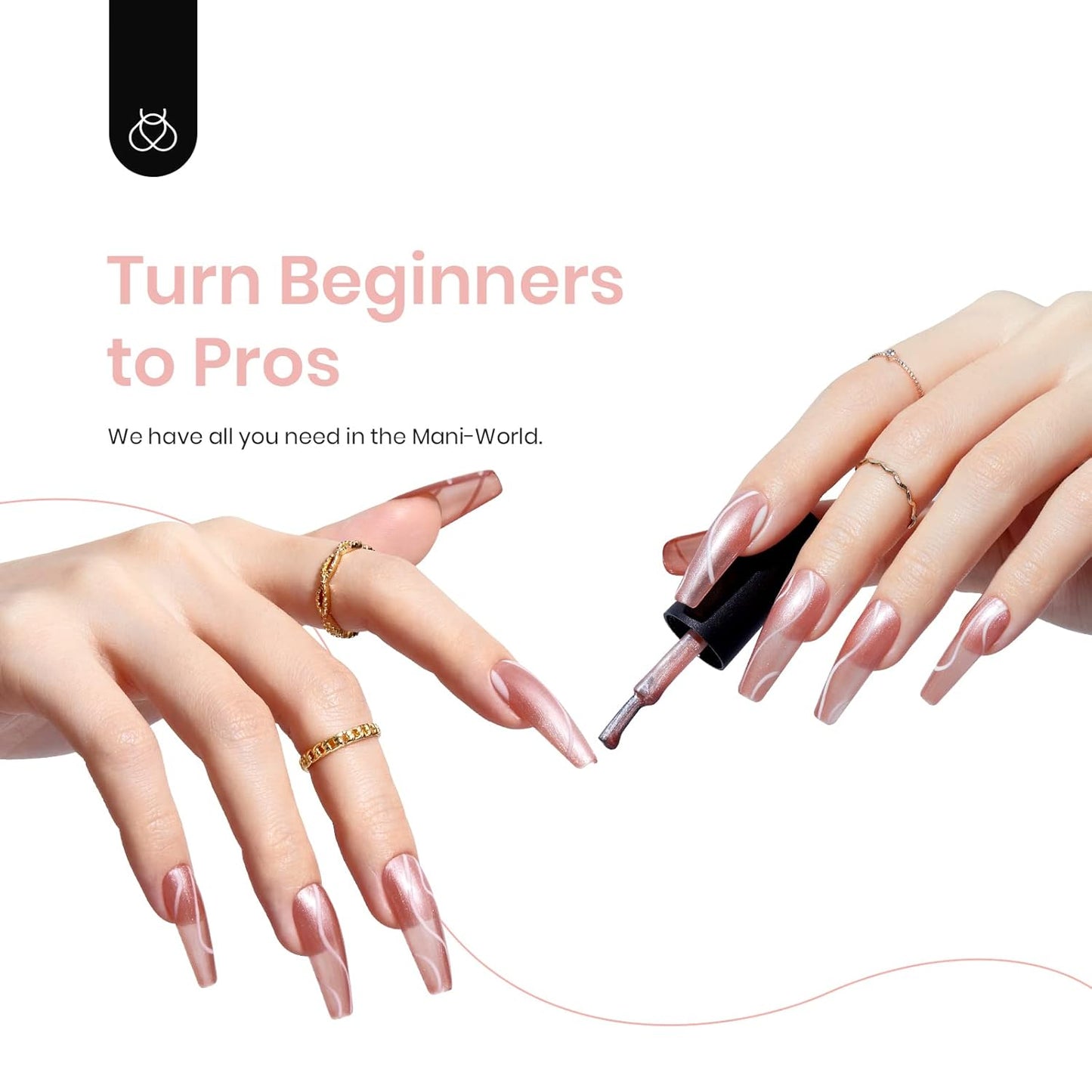 beetles Gel Nail Polish 6 Colors, Pink Champagne Glitter Gel Nail Kit Old Money Collection Nude Pink Cream Color Soak Off UV LED Nail Polish Manicure Kit for Women Girls Back to School Nails