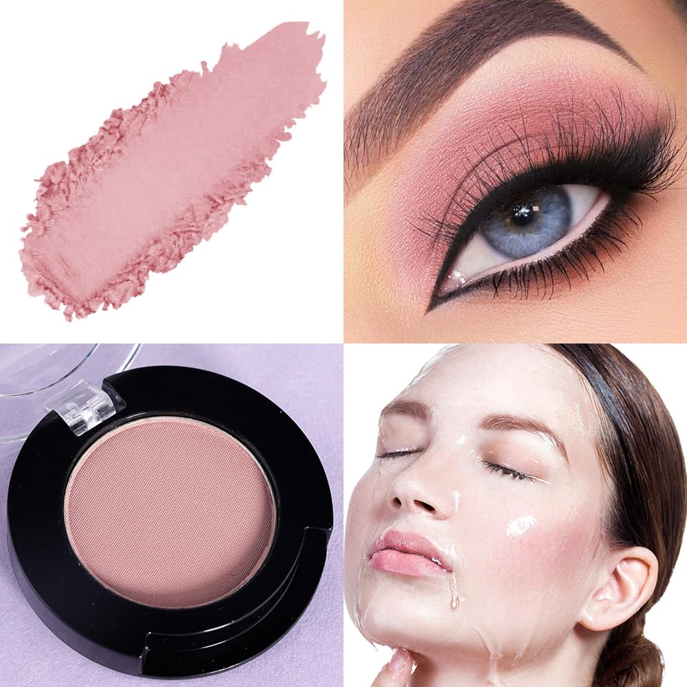 Monochrome Matte Eyeshadow Makeup Palette, Highly Pigmented Cocoa Red Color Eyeshadow Palette,Matte Pressed Powder Eye shadow Makeup,Single Vegan Eye Shadow,Daily Evening Women Girls Eyeshadow Gift13#